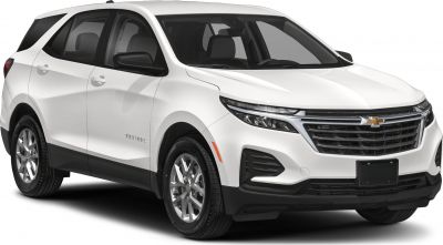 White SUV front-side with LED headlights and modern grille