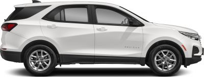 Side profile of modern SUV with alloy wheels