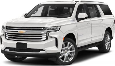 Front three-quarter view of SUV with chrome grille and LED headlights