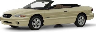 Beige two-door convertible with alloy wheels and open-top design