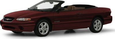 Maroon convertible with soft top and alloy wheels