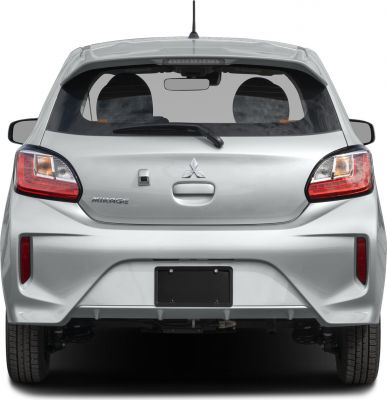 Rear view showing hatchback tail lights and rear windshield with wiper
