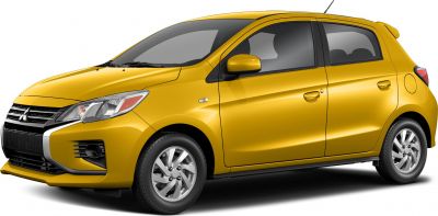 Compact hatchback with facelift front grille and headlights