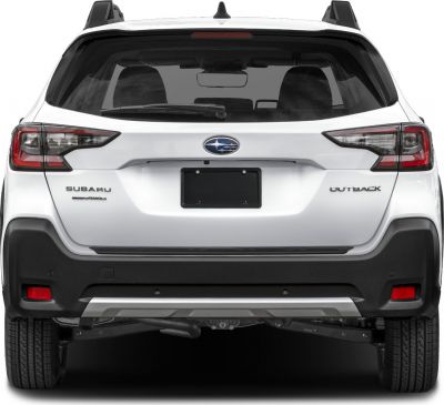 Rear view of SUV with distinct taillights and roof rails