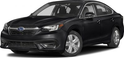 Black sedan front three-quarter view with detailed headlights and grille