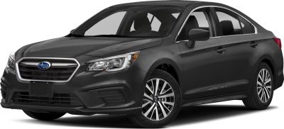 Front and side view of a sedan highlighting headlights and alloy wheels