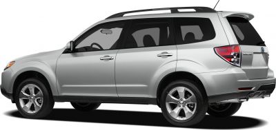 Silver SUV side profile with alloy wheels and roof rails