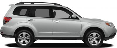 Side profile of SUV showing roof rails and alloy wheels