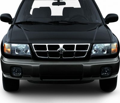 Front view with distinctive grille and rectangular headlights
