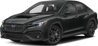 Front-side view showing a hood scoop and sporty alloy wheels.