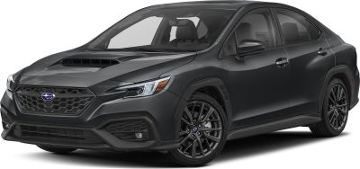 Front angle with hood scoop and black alloy wheels