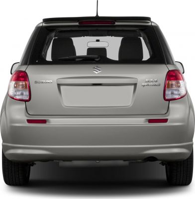 Rear view with tailgate, tail lights, and rear windshield wiper