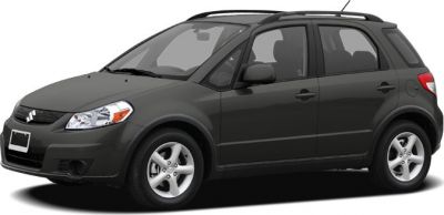 Side profile of compact hatchback SUV with alloy wheels and roof rails