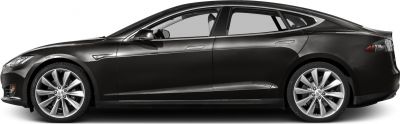 Sleek side profile of a four-door sedan with alloy wheels