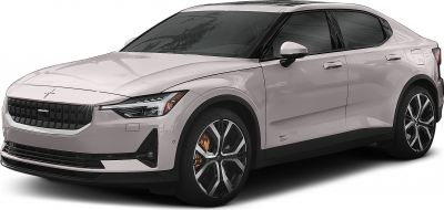 Front and side view of modern electric SUV with distinct grille and sporty alloy wheels