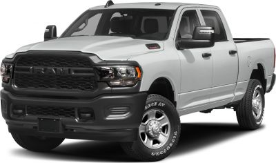 Front view with bold black grille and rugged tires