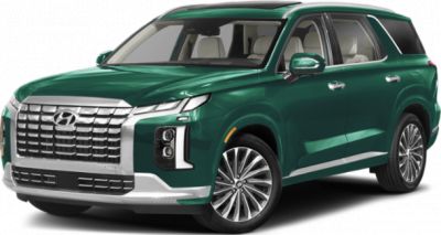 Large luxury SUV with bold front grille and distinctive LED headlamps