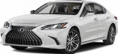 Luxury sedan with signature spindle grille and LED headlights