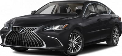 Sleek front grille and angular headlights with black aerodynamic body
