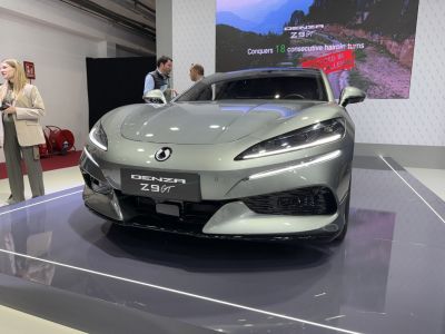 Sleek front fascia with sharp LED headlights and aerodynamic design.