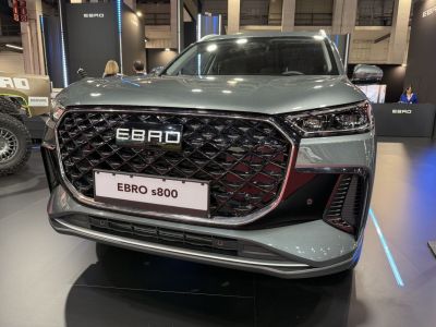 Front grille and headlights close-up, modern vehicle front design