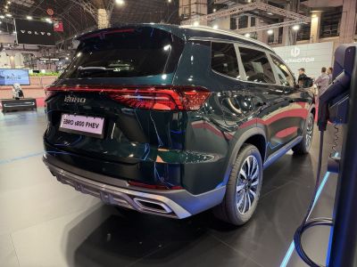 Rear design and tail light details of a modern SUV