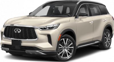 Front grille and LED headlights of a modern luxury SUV