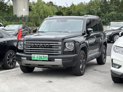 Front grille and LED headlights of a modern SUV