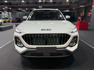 SUV front grille and LED headlights