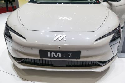 Front view with sleek hood and sharp LED headlights