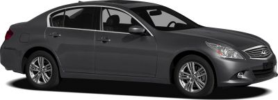 Side profile and front view of a sleek sedan with alloy wheels