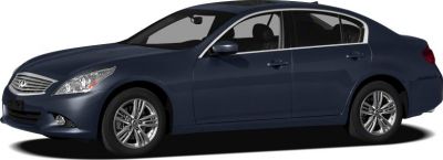Side profile of a blue 4-door sedan with alloy wheels