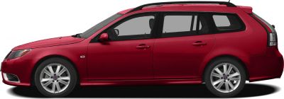 Red 2011 wagon side profile with alloy wheels
