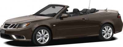 Convertible coupe with open roof and sporty alloy wheels
