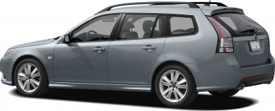 Side profile of wagon with roof rails and alloy wheels