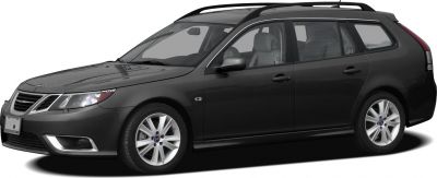 Side view of station wagon with roof rails and alloy wheels