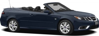 Side profile of a sleek 2-door convertible with alloy wheels