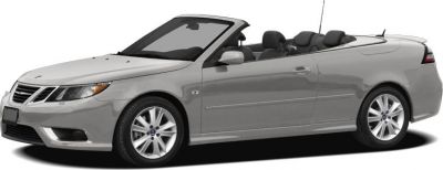 2008 convertible with open roof and sleek silver body design