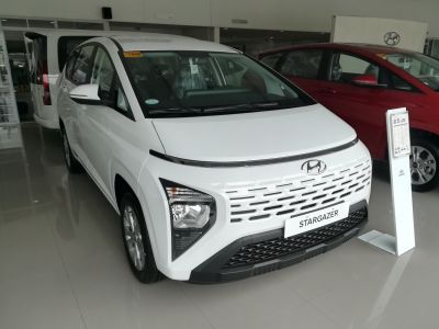 Front view with distinctive grille and modern angular headlights