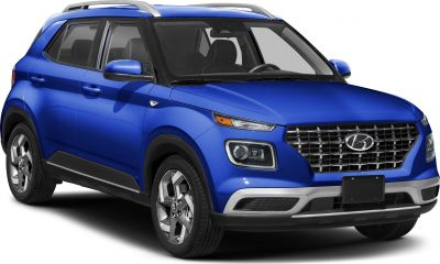 Front grille and split headlight design of a modern compact SUV.