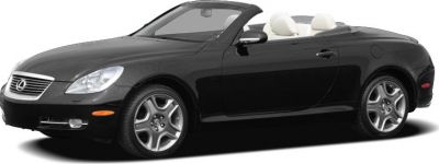 Convertible luxury coupe with black exterior and white leather interior