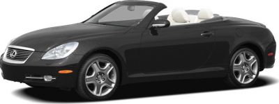 Convertible two-door coupe with sleek design and alloy wheels