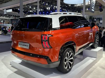 Rear view of an SUV with dual-tone paint and LED tail lights