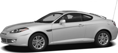 Silver two-door coupe with sporty alloy wheels and sleek profile