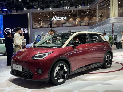 Compact hatchback with LED headlights and aerodynamic design
