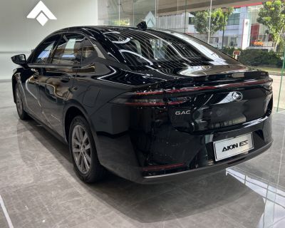 Sleek rear and side profile with modern tail lights