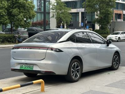 Sleek rear view with full-width LED taillights and aerodynamic styling
