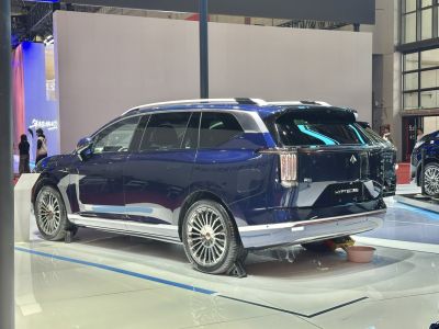 Rear and side profile with bold tail lights and modern SUV styling