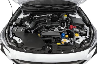Engine bay featuring modern components and layout