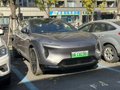 Sleek front design with aerodynamic lines and LED headlights